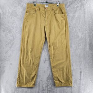 Esby Pants Adult Size 34x26 Yellow Cotton Slacks Trousers Classic‎ Preppy USA